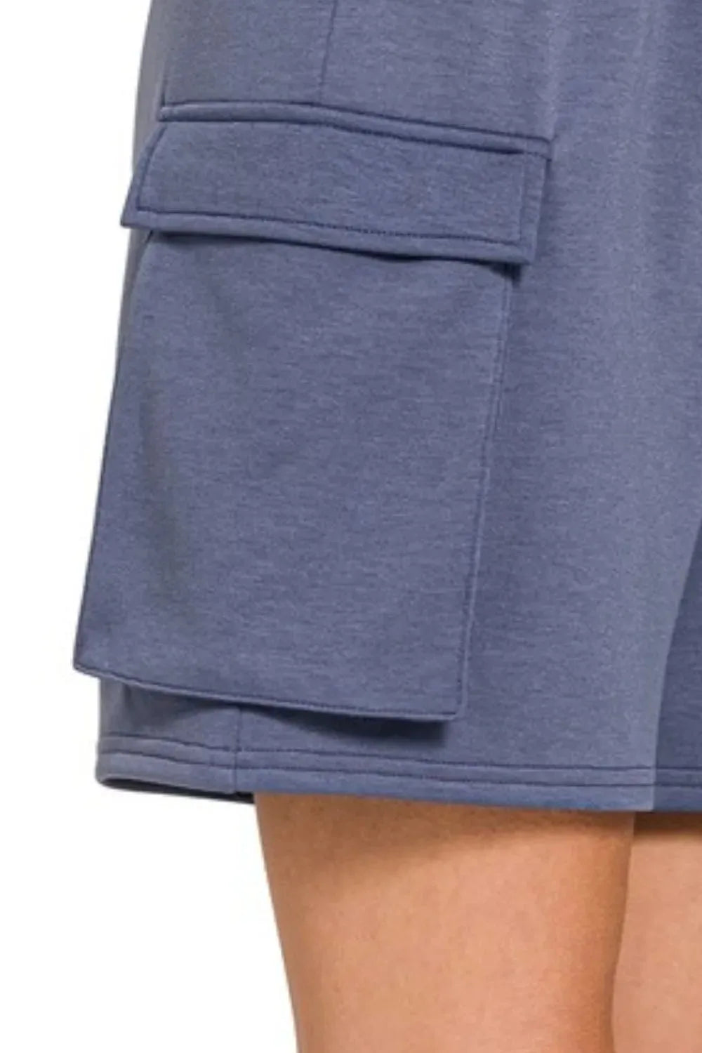 Bayside Scuba Cargo Beach Shorts in Blue Indigo women outfit ideas