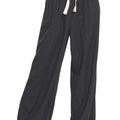 Breezy Linen Drawstring Beach Pants in Black women outfit ideas