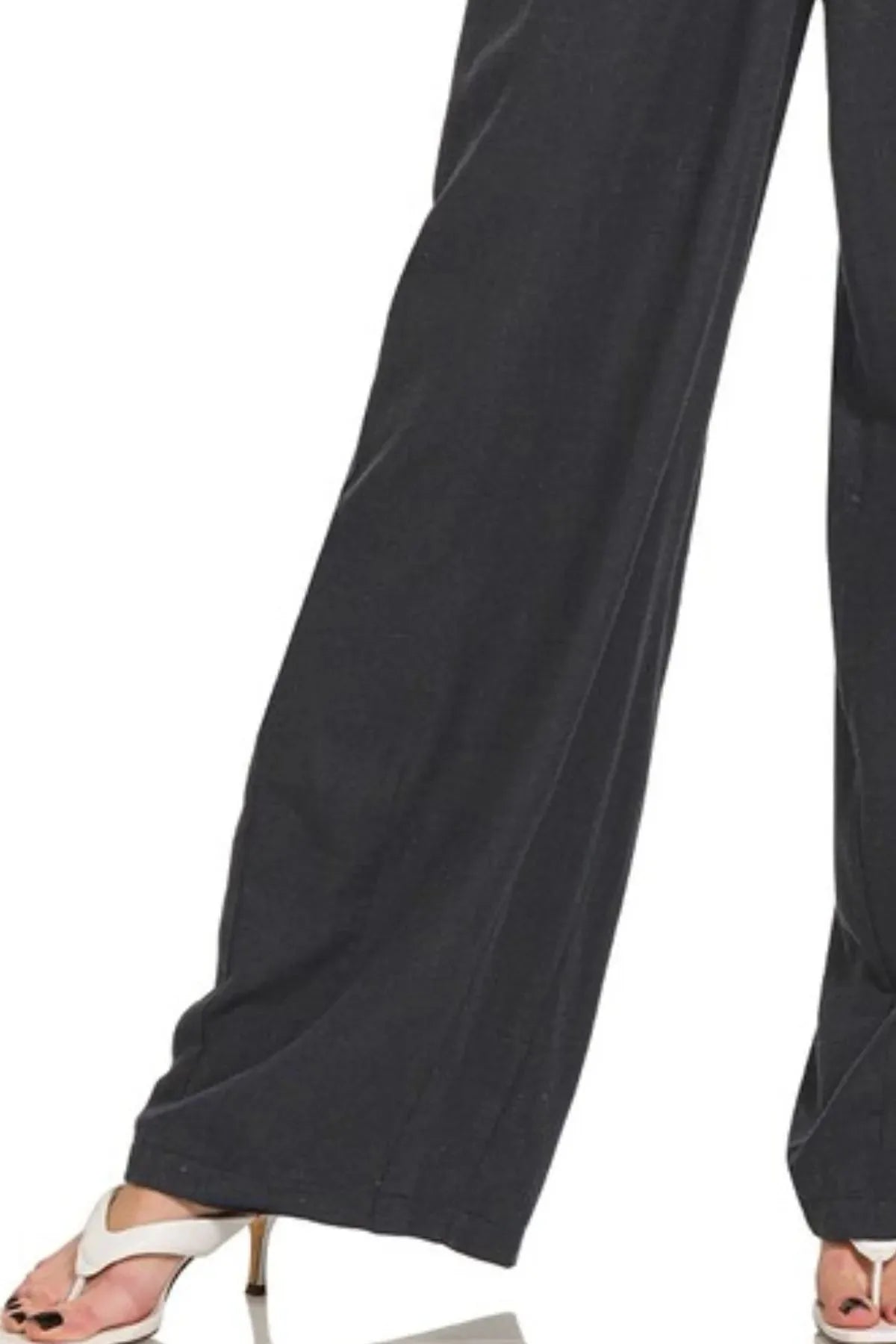 Breezy Linen Drawstring Beach Pants in Black women outfit ideas
