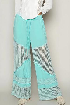 Breezy Wide-Leg Beach Pants in Electric Blue