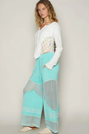 Breezy Wide-Leg Beach Pants in Electric Blue