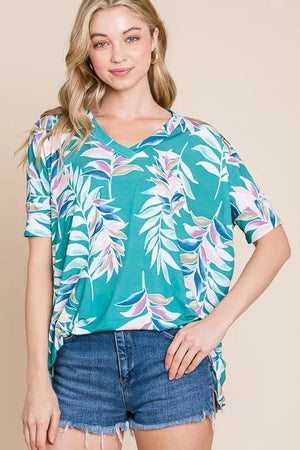 Coastal Bloom Vintage Tunic Beach Top women outfit ideas