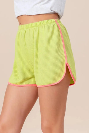 Coastal Cord Rib Side Slit Beach Shorts women outfit ideas