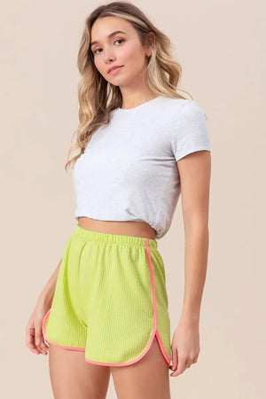 Coastal Cord Rib Side Slit Beach Shorts women outfit ideas