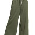 Coastal Scuba Drawstring Beach Pants in Dark Olive women outfit ideas