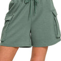 Coastal Scuba Pocket Beach Shorts in Dark Forest women outfit ideas