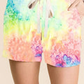 Coastal Tie-Dye Soft Cotton Beach Shorts women outfit ideas