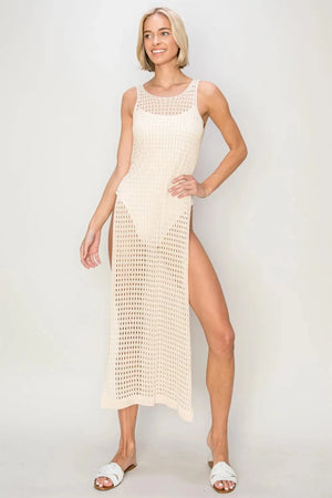 Endless Summer Crochet Beach Cover Up Dress women outfit ideas