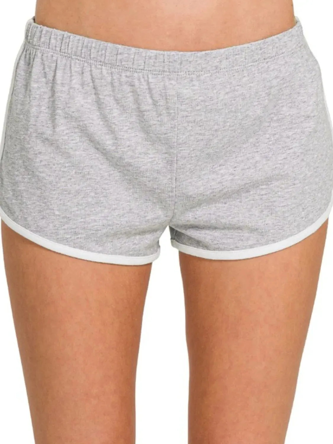 Seaside Cotton Dolphin Beach Shorts in Heather Grey women outfit ideas