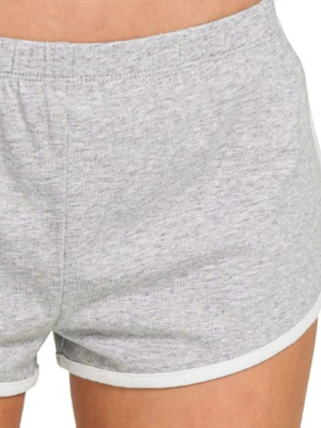 Seaside Cotton Dolphin Beach Shorts in Heather Grey women outfit ideas