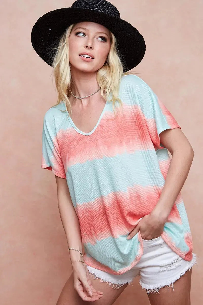Seaside Tie-Dye Hacci Knit Beach Top women outfit ideas