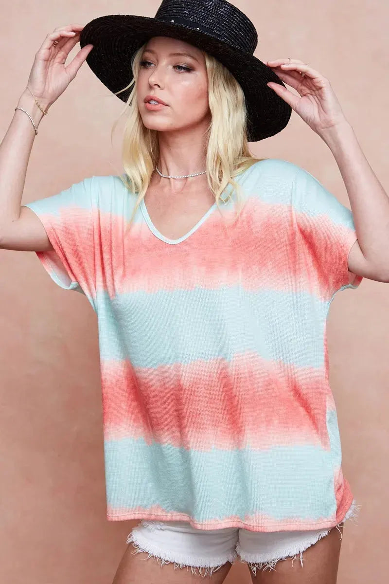 Seaside Tie-Dye Hacci Knit Beach Top women outfit ideas