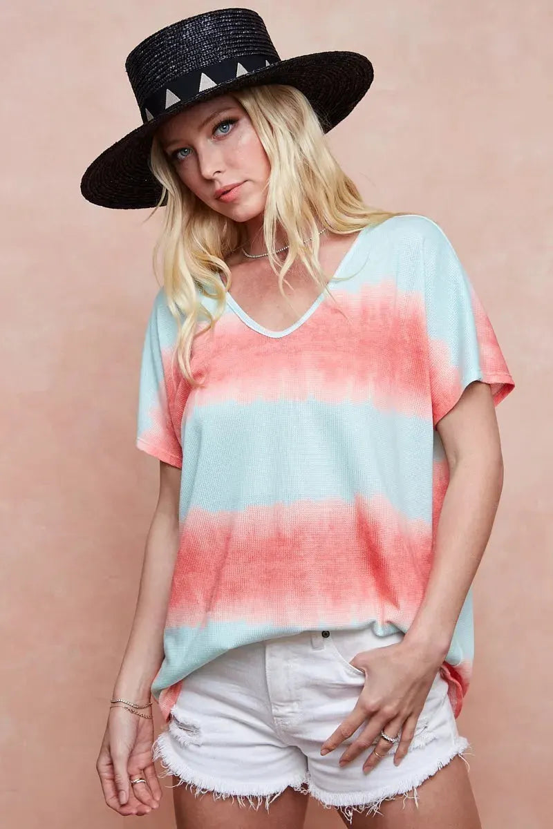 Seaside Tie-Dye Hacci Knit Beach Top women outfit ideas