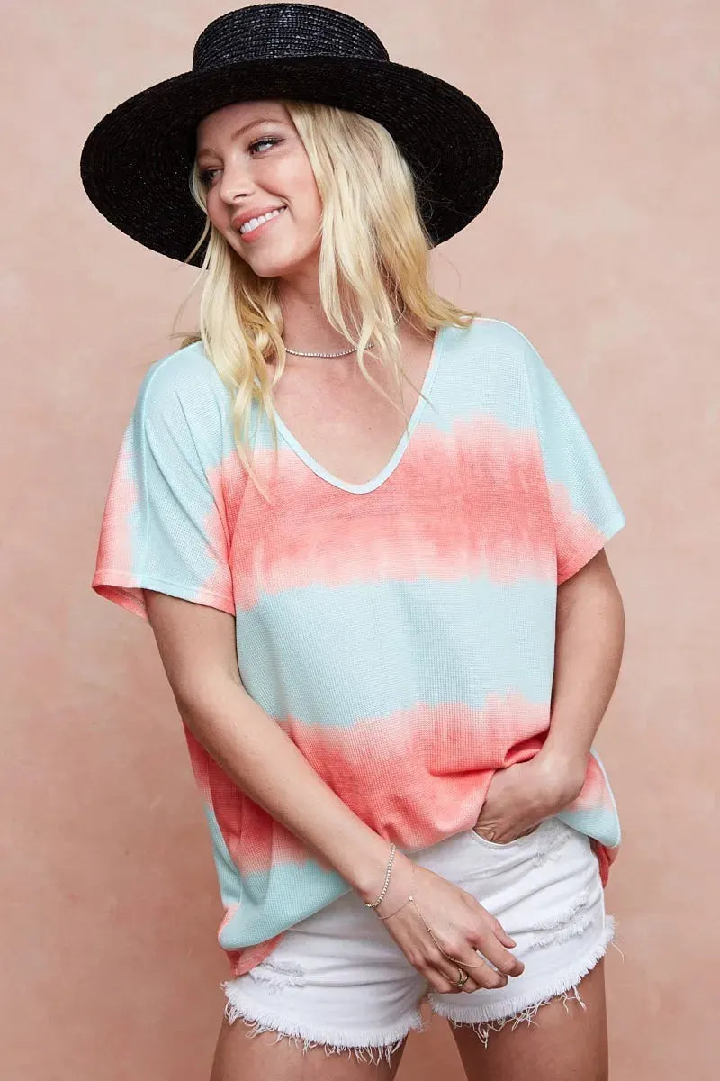Seaside Tie-Dye Hacci Knit Beach Top women outfit ideas