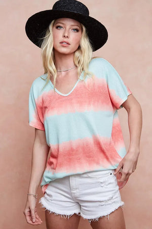 Seaside Tie-Dye Hacci Knit Beach Top women outfit ideas
