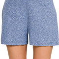 Soft Hacci Beach Shorts with Elastic Waist in Light Navy women outfit ideas