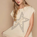 Stargazer Studded Beach Tank with Lace Hem women outfit ideas