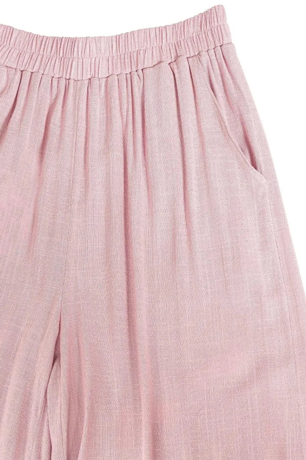 Sunset Stroll Wide-Leg Beach Pants in Light Rose women outfit ideas