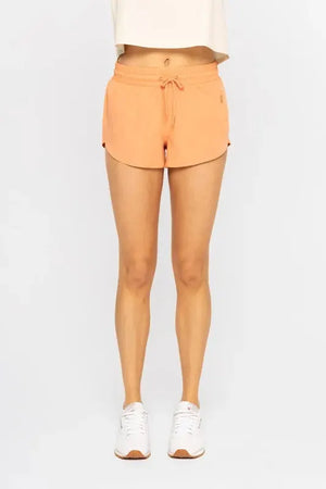 Terracotta Drawcord Beach Shorts with Pockets women outfit ideas