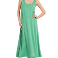 Twisted Strap French Terry Beach Dress in Kelly Green