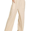 Breezy Double Gauze Beach Pants in Sand Beige