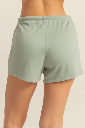 Breezy Drawstring Beach Shorts in Sage women outfit ideas