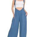 Breezy Tie-Back Beach Jumpsuit in Dusty Blue women outfit ideas