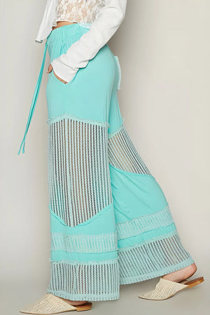 Breezy Wide-Leg Beach Pants in Electric Blue