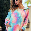Charcoal Tie Dye Beach Hoodie in French Terry women outfit ideas