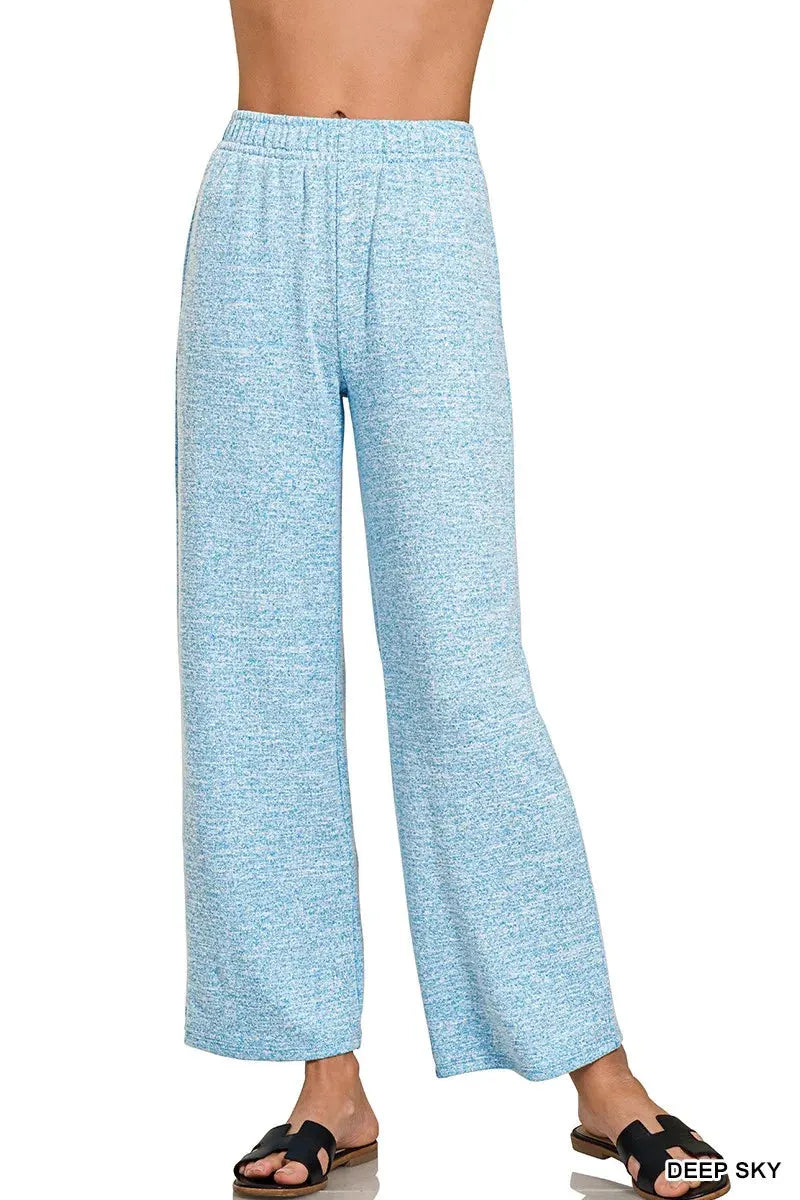 Cloud-Soft Hacci Beach Lounge Pants in Deep Sky women outfit ideas