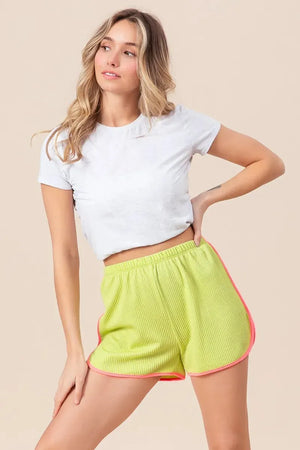 Coastal Cord Rib Side Slit Beach Shorts women outfit ideas