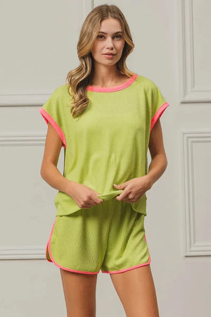 Coastal Cord Rib Side Slit Beach Shorts women outfit ideas