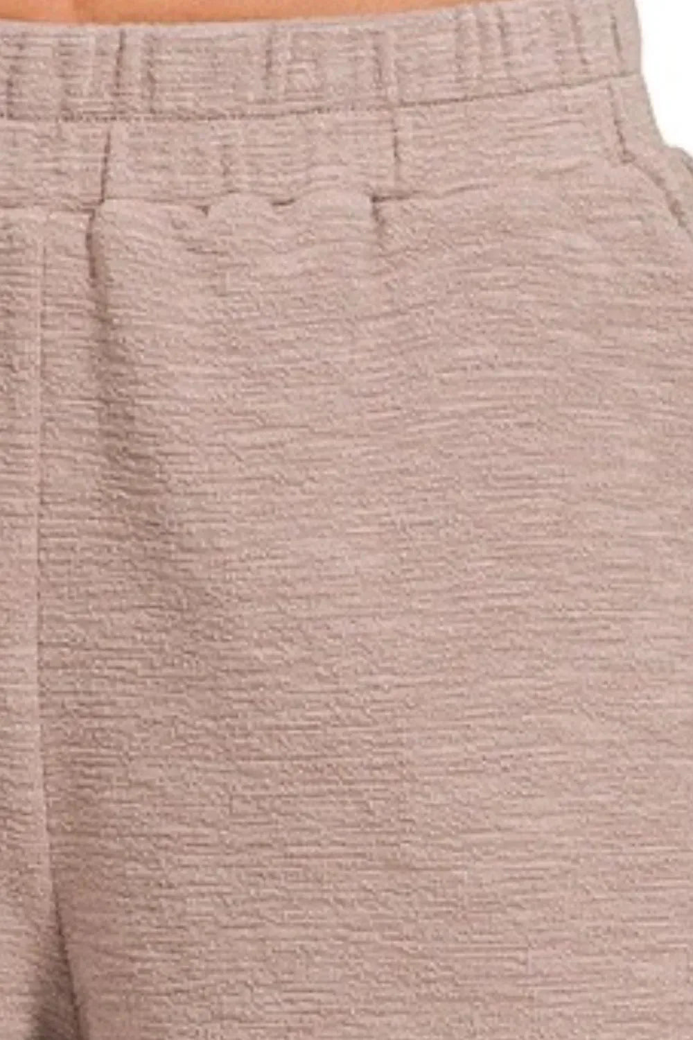 Coastal Cotton Slub Beach Shorts in Ash Mocha women outfit ideas