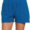 Coastal Cotton Slub Drawstring Beach Shorts women outfit ideas