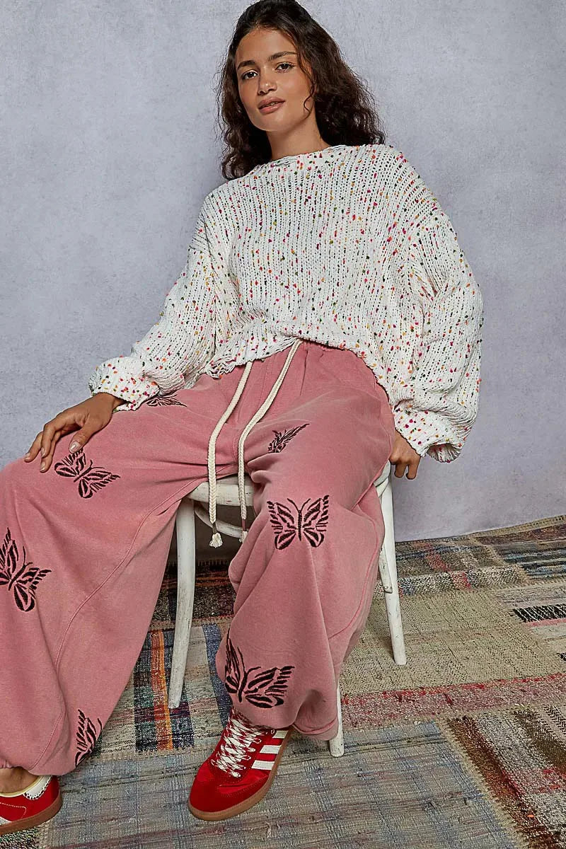 Coastal Popcorn Beach Sweater with Fringed Hem women outfit ideas