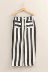 Coastal Striped Cotton Beach Maxi Skirt women outfit ideas