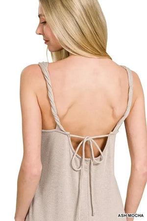 Coastal Terry Twisted Strap Beach Dress women outfit ideas