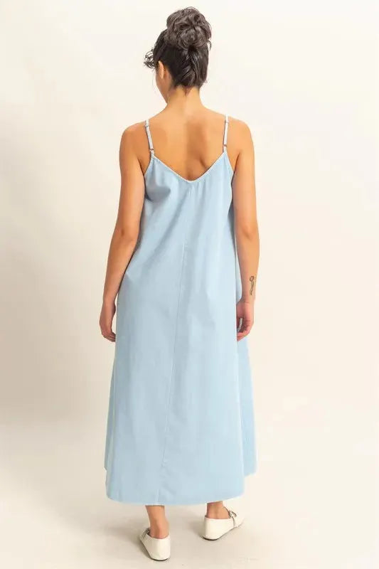 Dyed V-Neck Loose Fit Beach Dress women outfit ideas