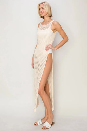 Endless Summer Crochet Beach Cover Up Dress women outfit ideas