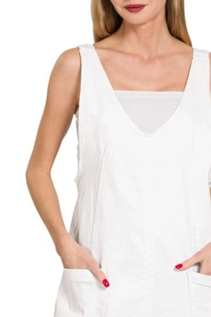 Endless Summer Denim Overall Beach Dress women outfit ideas