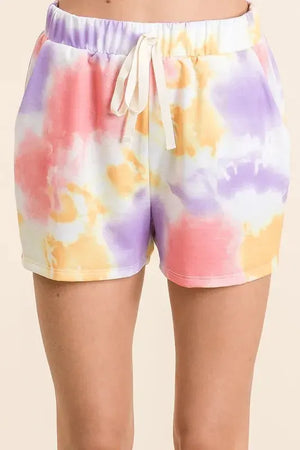 Lavender Tie-Dye French Terry Beach Set women outfit ideas