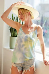 Mint Multi Tie-Dye French Terry Beach Top women outfit ideas
