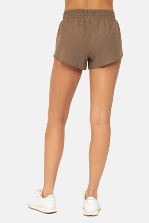 Seaside Drawcord Mini Beach Shorts in Java women outfit ideas