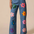 Seaside Floral Straight Leg Beach Pants women outfit ideas