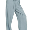 Seaside Linen-Blend Wide-Leg Beach Pants women outfit ideas