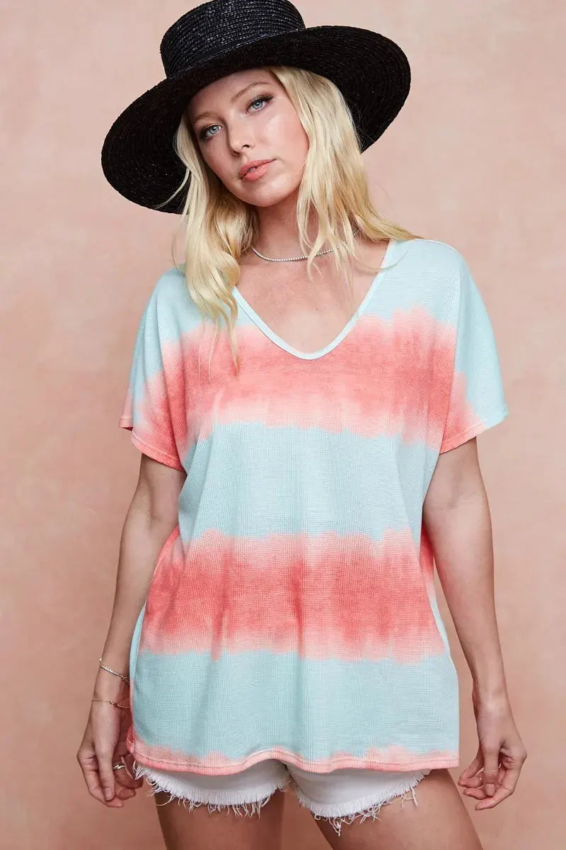 Seaside Tie-Dye Hacci Knit Beach Top women outfit ideas