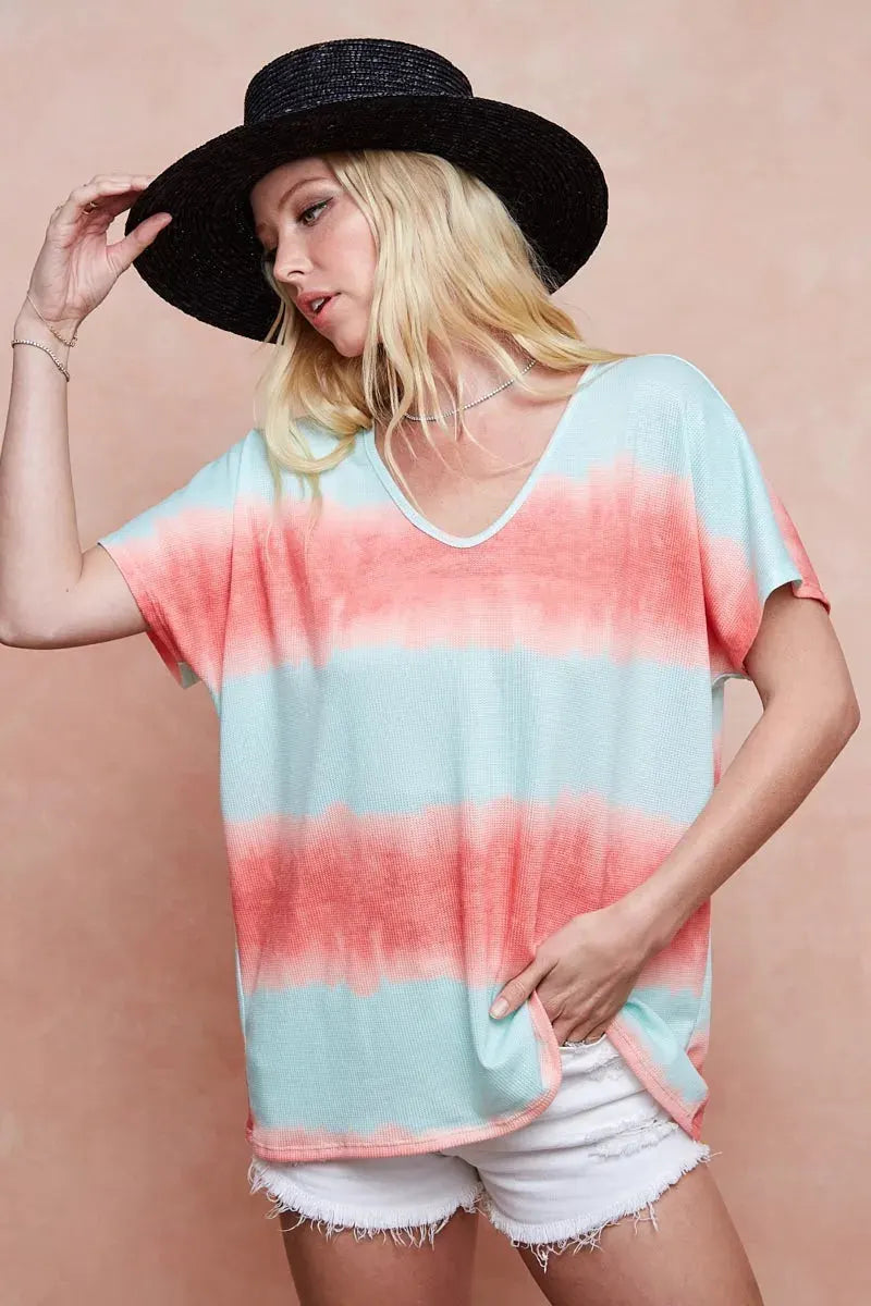 Seaside Tie-Dye Hacci Knit Beach Top women outfit ideas