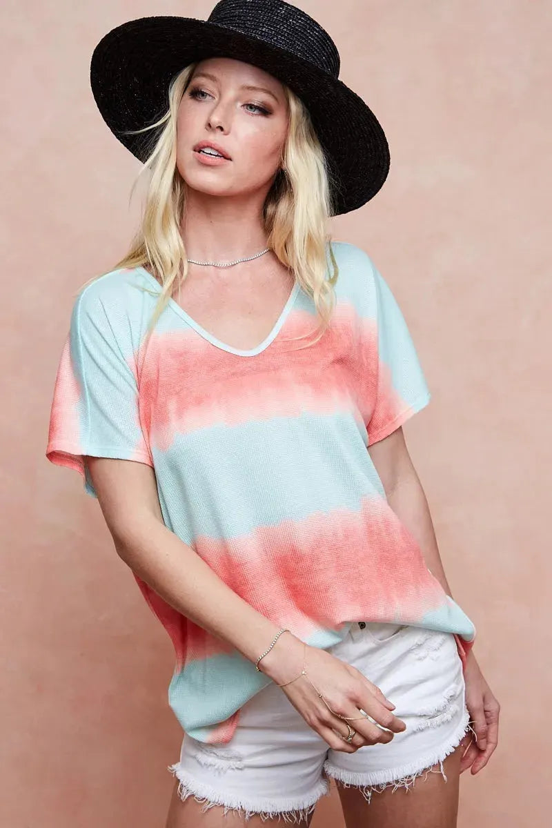 Seaside Tie-Dye Hacci Knit Beach Top women outfit ideas