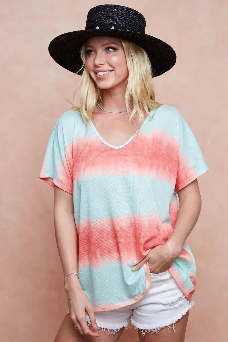 Seaside Tie-Dye Hacci Knit Beach Top women outfit ideas