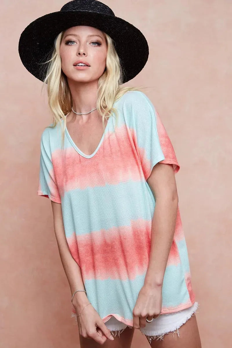 Seaside Tie-Dye Hacci Knit Beach Top women outfit ideas
